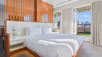 Suite, Terrace (Brooklyn Bridge) | Egyptian cotton sheets, premium bedding, down duvets, pillow-top beds