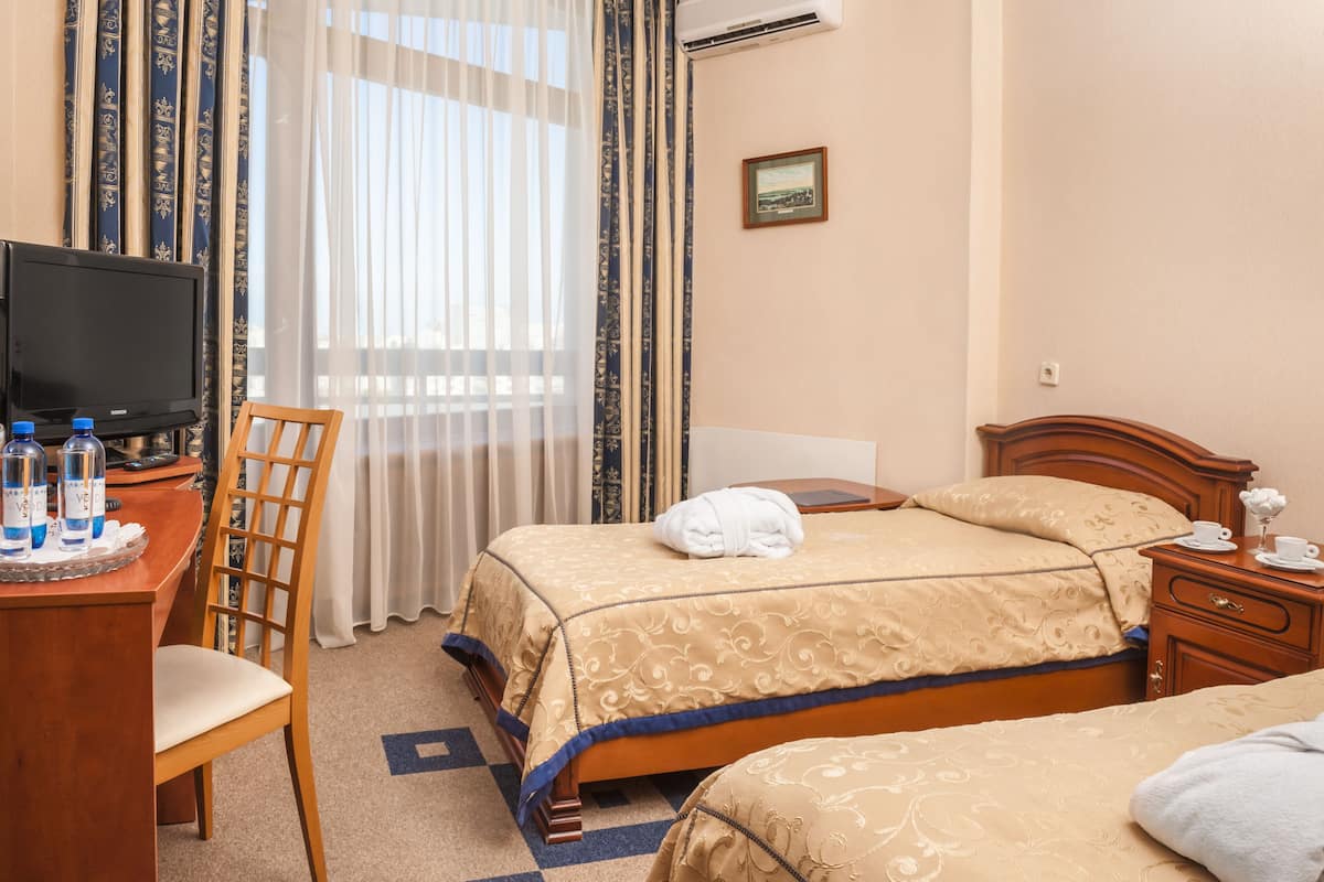 Standard Twin Room | 1 bedroom, in-room safe, desk, laptop workspace