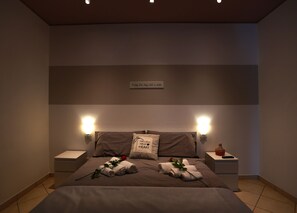 デザイン アパートメント 1 ベッドルーム 簡易キッチン シティビュー | 1 室のベッドルーム、高級寝具、ミニバー、可動式ベッド