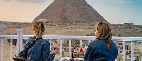 Breakfast served, local and international cuisine