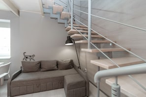 Familien-Maisonette, Nichtraucher, zum Innenhof hin | 1 Schlafzimmer, hochwertige Bettwaren, schallisolierte Zimmer