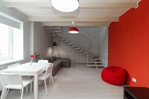 Familien-Maisonette, Nichtraucher, zum Innenhof hin | 1 Schlafzimmer, hochwertige Bettwaren, schallisolierte Zimmer