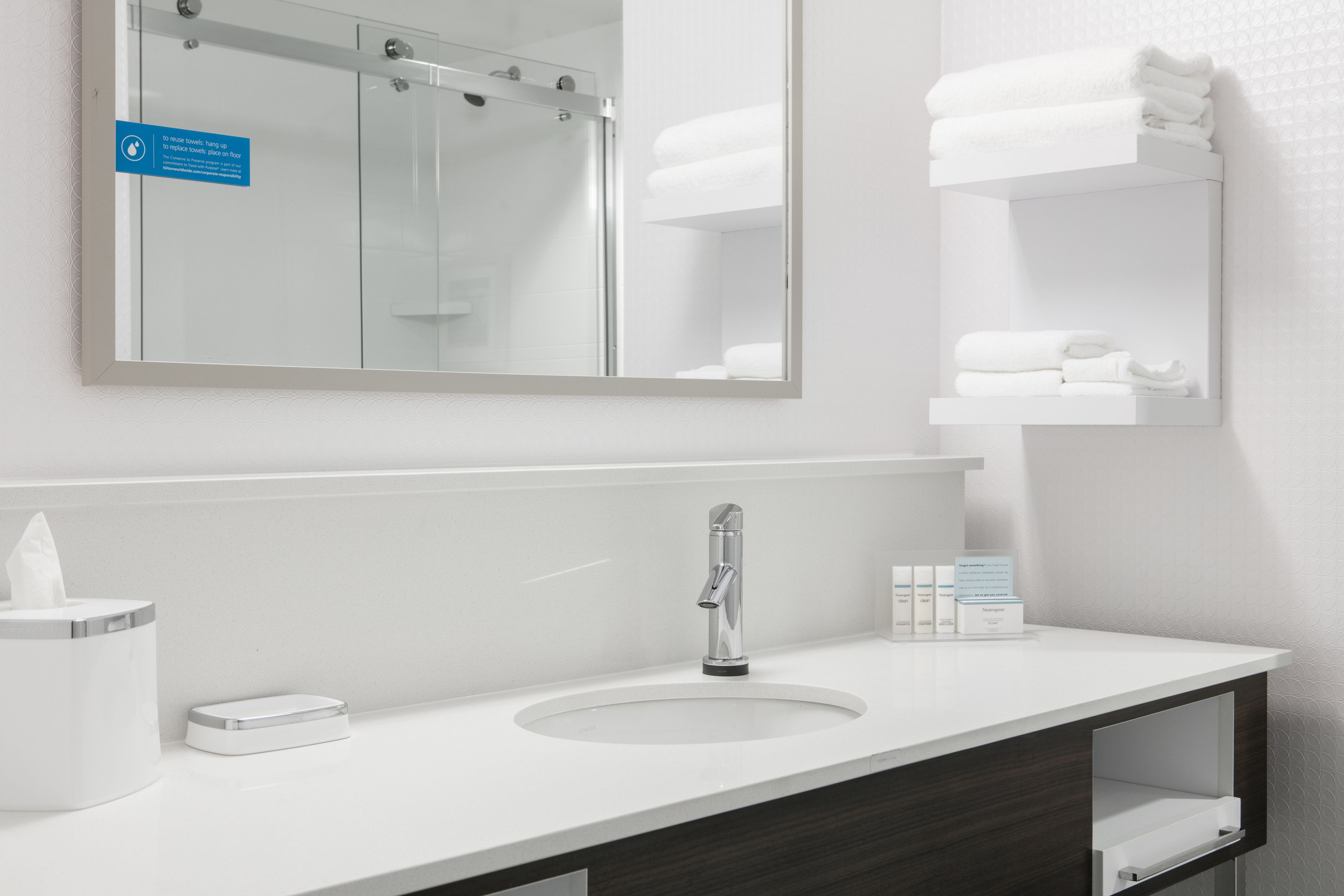 free toiletries, hair dryer, towels, soap