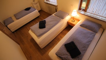 Economy Triple Room, Shared Bathroom, River View | Free cribs/infant beds, free WiFi, bed sheets