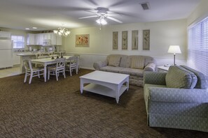 Grand Villa, 2 Bedrooms | Iron/ironing board, free cribs/infant beds, WiFi, bed sheets