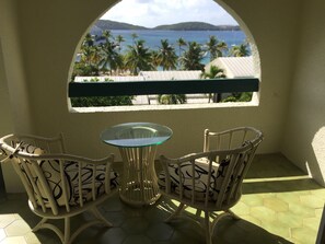 Premium-Apartment, 3 Schlafzimmer, Balkon, Strandnähe | Blick vom Balkon