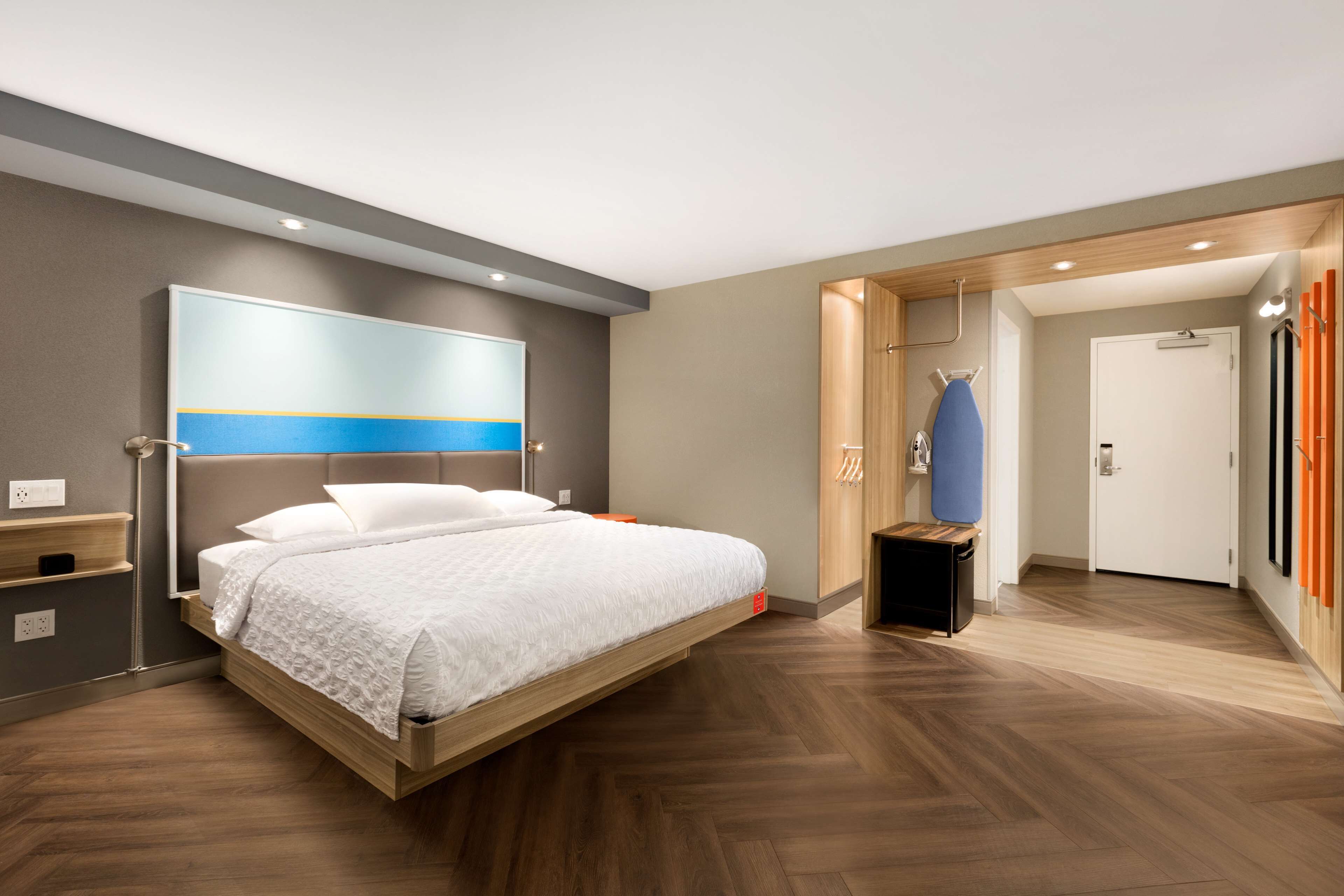 blackout curtains, iron/ironing board, free wifi, bed sheets