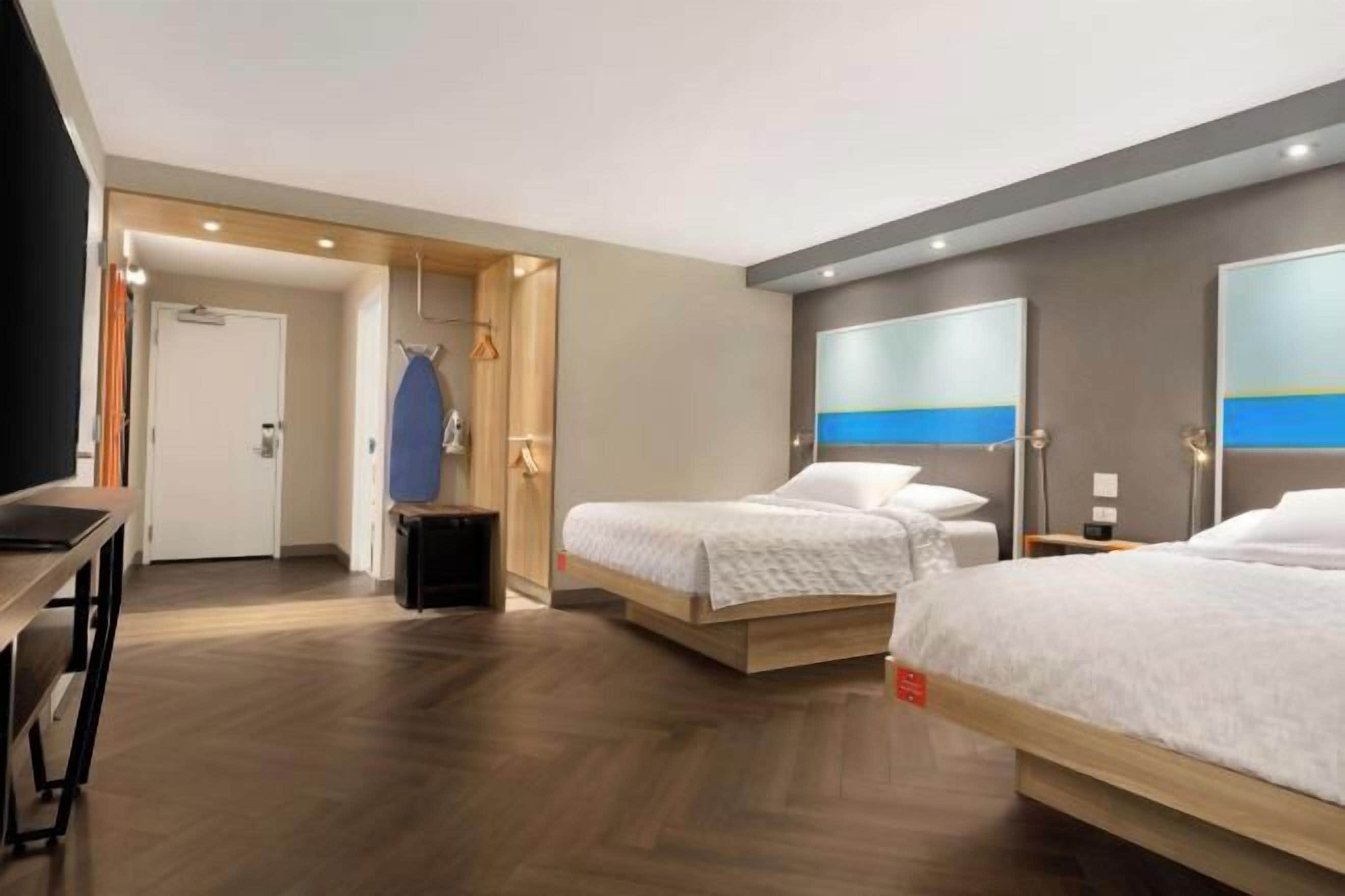 Blackout drapes, iron/ironing board, free WiFi, bed sheets