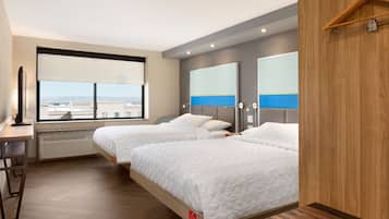Blackout curtains, iron/ironing board, free WiFi, bed sheets