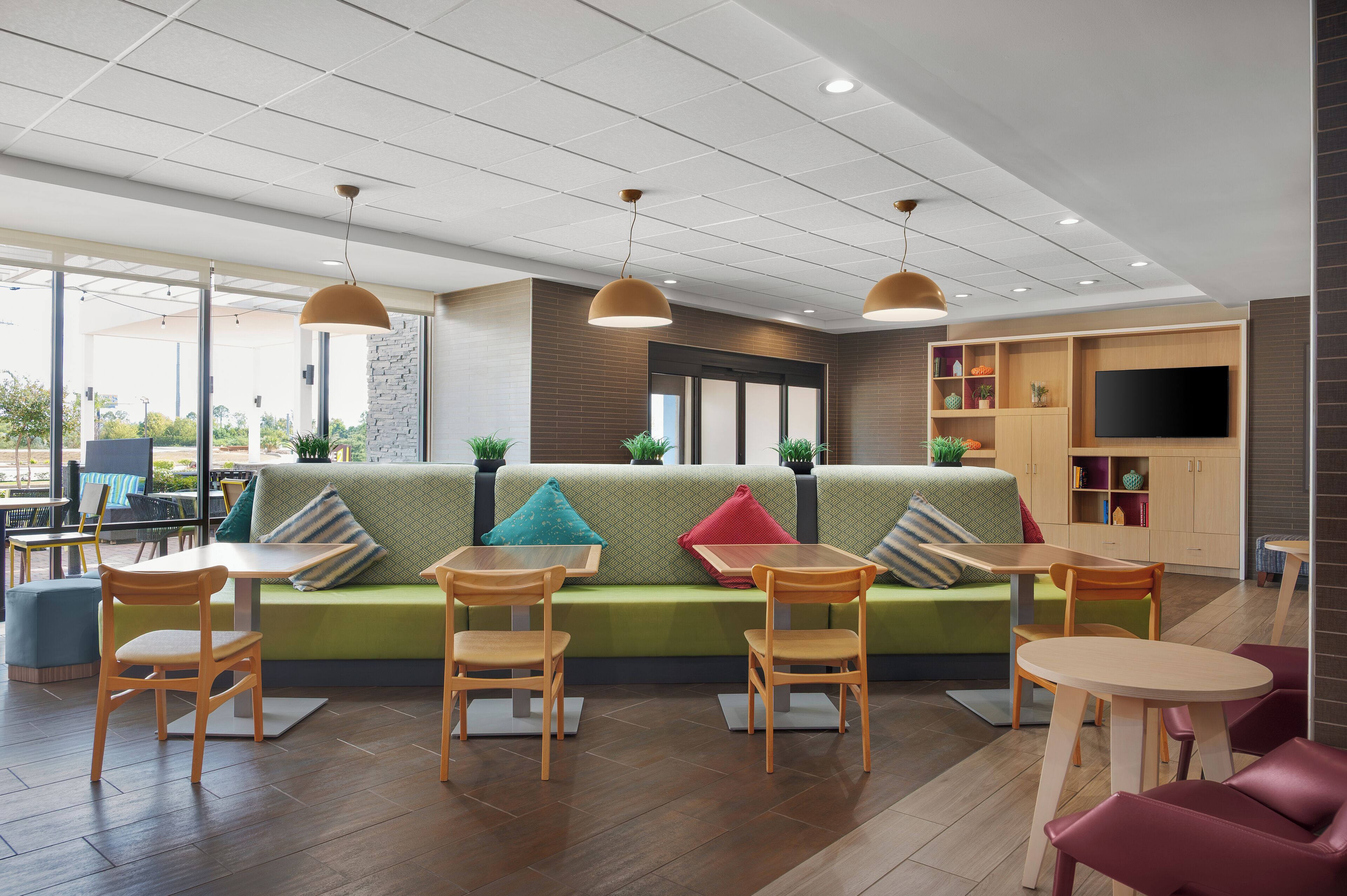 Siddeområde i lobbyen