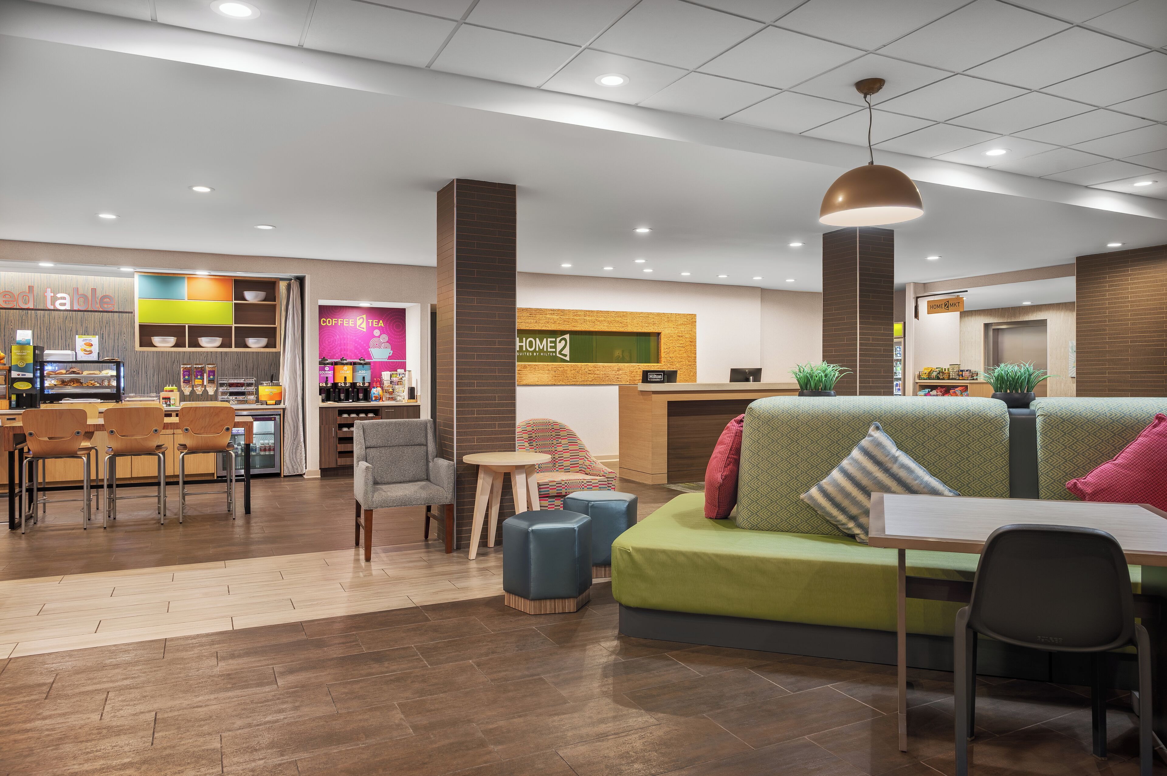 Sitteområde i lobbyen