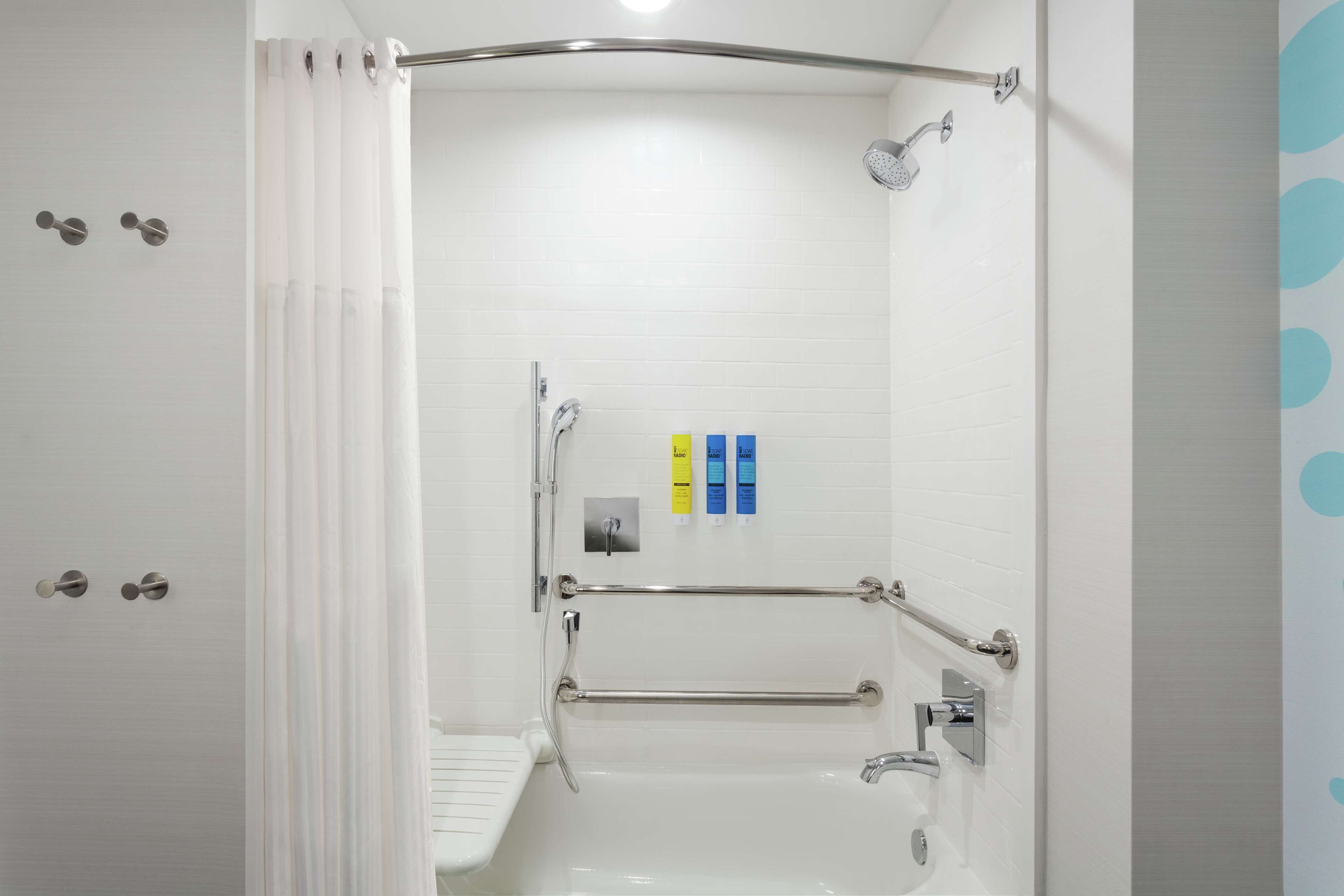 free toiletries, hair dryer, dressing gowns, towels