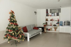 42-inch TV with cable channels