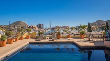 Outdoor pool, a rooftop pool