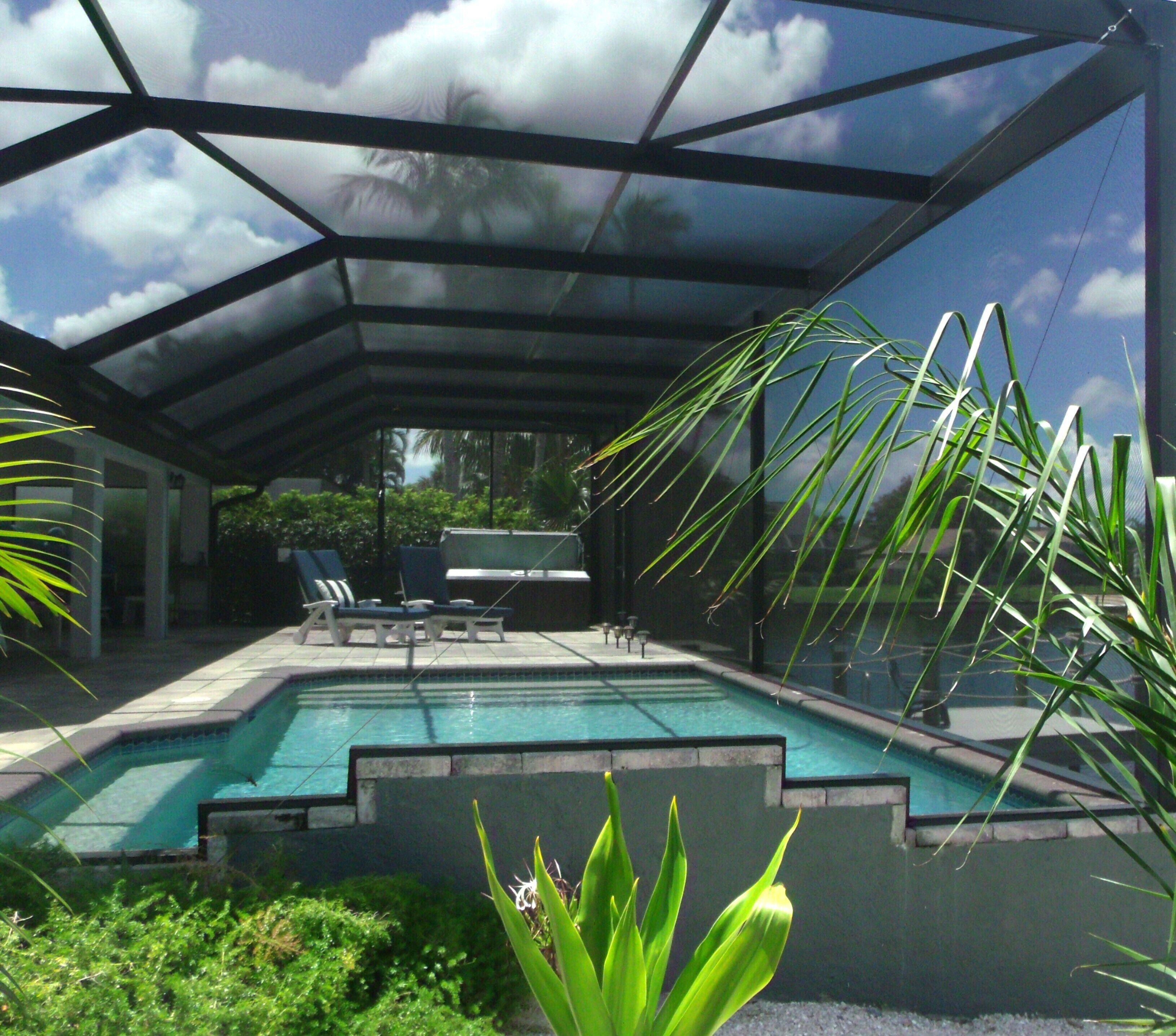 Piscine extérieure, piscine chauffée
