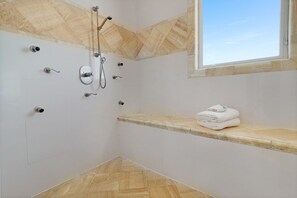 Bathtub, jetted tub, hair dryer, bidet
