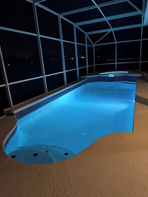 A heated pool