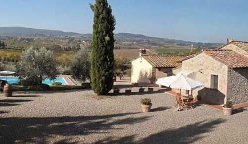 MONTEGONFOLI 2 Wohnung in San Gimignano mit Blick auf die Stadt und die Türme