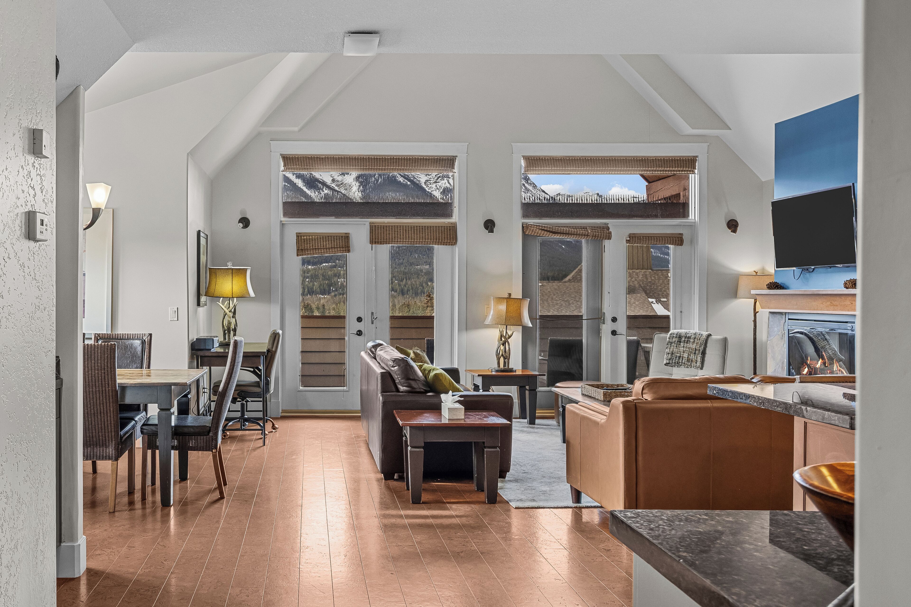 Smart TV, fireplace, offices