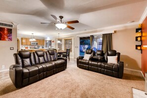 TV, peis, videospill og DVD-spiller