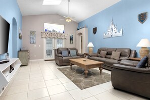 Smart TV, video games, DVD player, table football