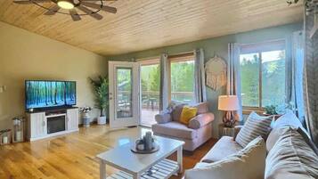 Télévision, cheminée