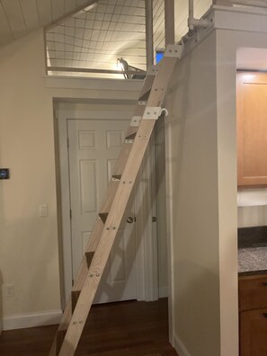 Interior - Beautifully renovated Carriage House apt within a tree-house like setting.  (Burlington)