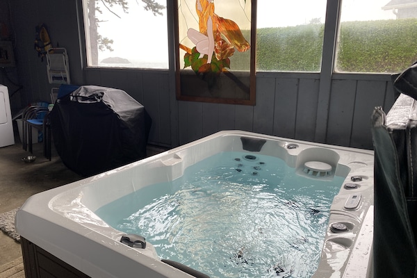 2 person spa in the garage