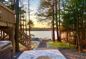 Property grounds - Lakefront w Sauna/Hot Tub/Boats/Beach/Firepit/Pool table,close to Kalahari & Ski (Pocono Summit)