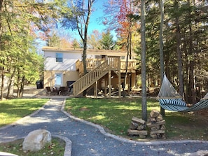 Exterior - Lakefront w Sauna/Hot Tub/Boats/Beach/Firepit/Pool table,close to Kalahari & Ski (Pocono Summit)