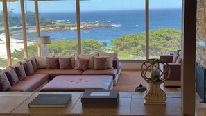 Smart TV, fireplace, stereo - Cypress Point: Golf, Ocean Sunset View, 6 Bedrooms, 4 Bath (Del Monte Forest)