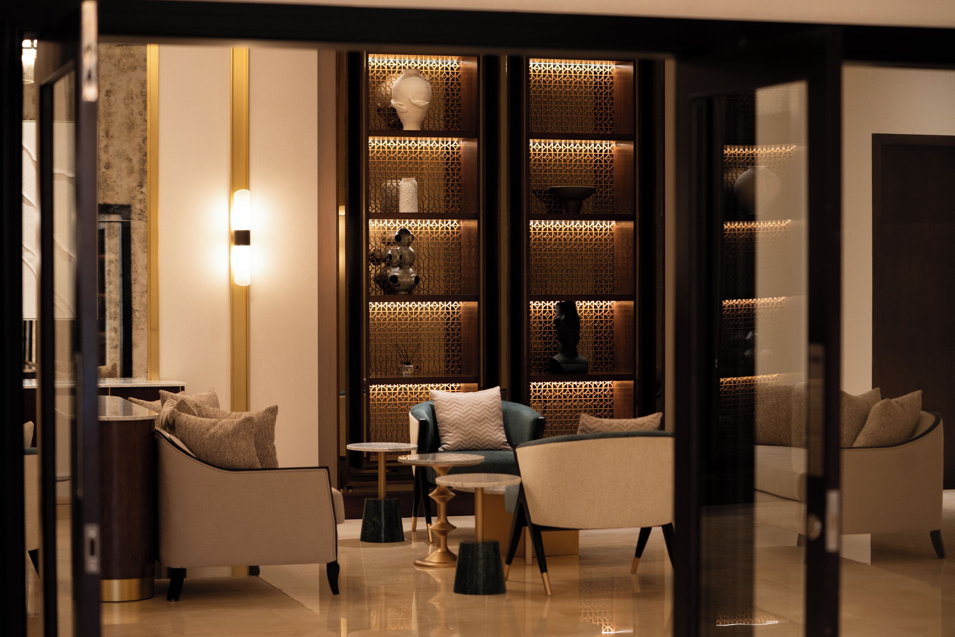 Sala de estar en el lobby