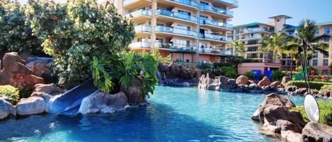 Una piscina riscaldata