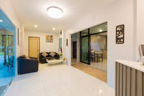 Sittområde i lobbyn