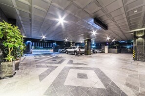 Free self-parking, free valet parking