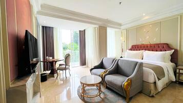 Minibar, in-room safe, desk, blackout curtains