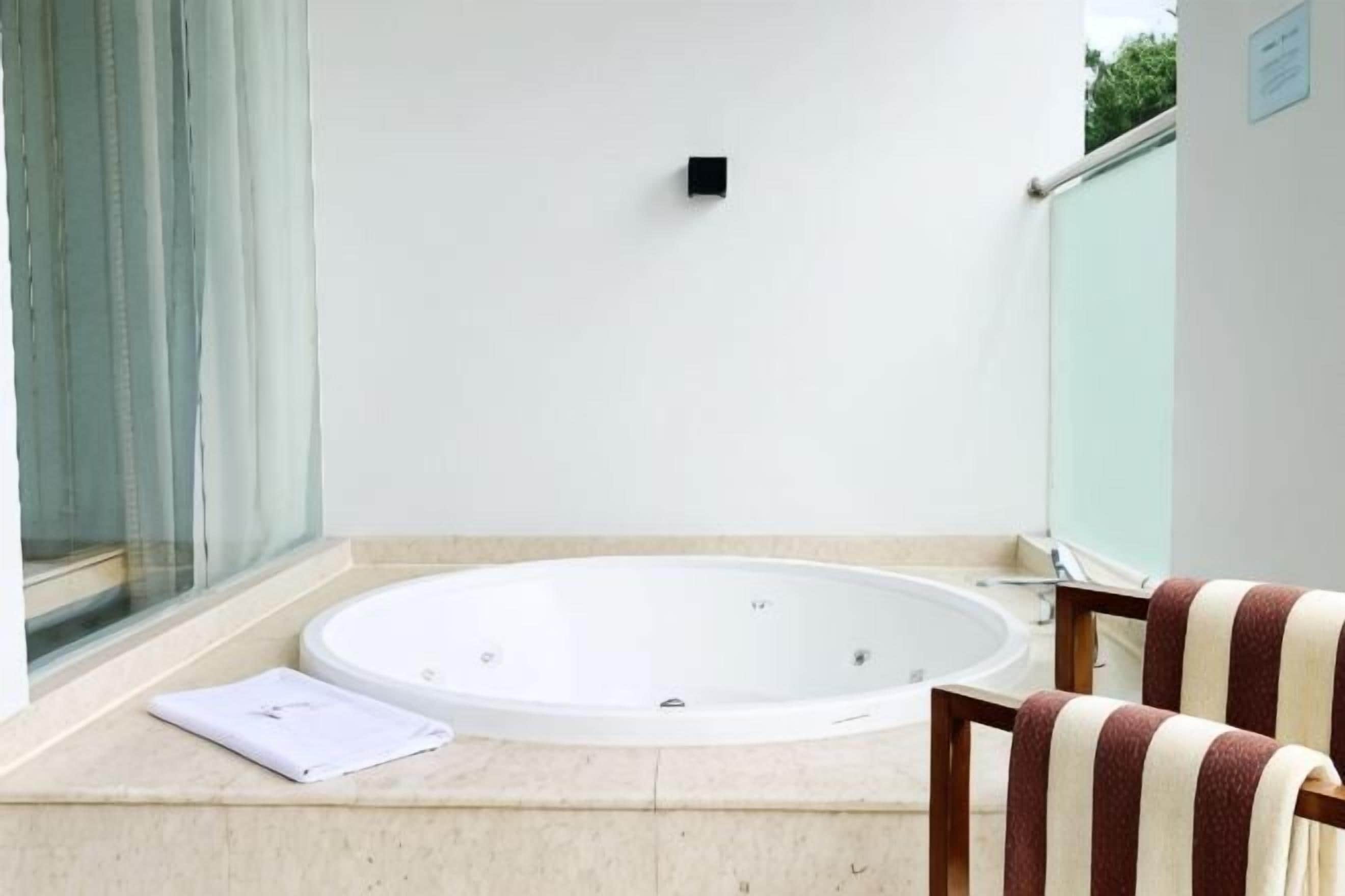 Bathroom | Shower, free toiletries, hair dryer, towels