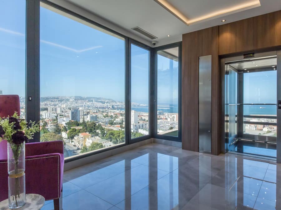 Blick von der Unterkunft