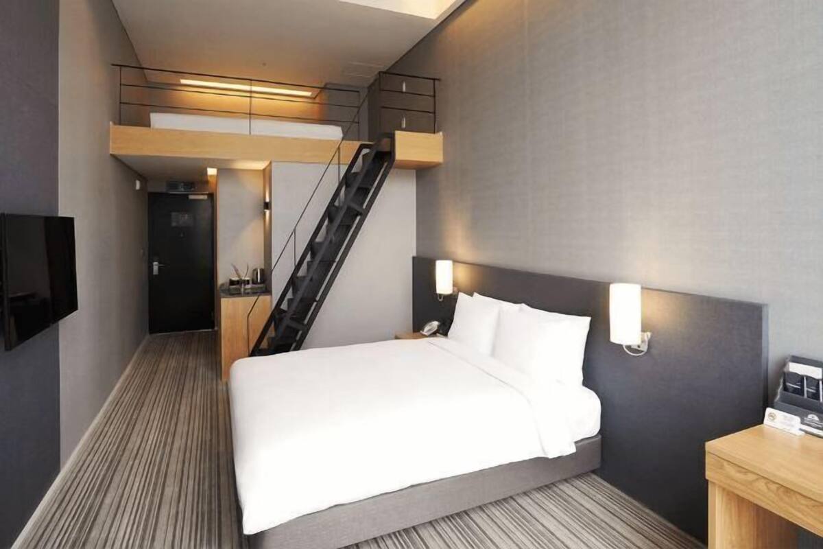 1 quarto, roupas de cama premium, edredons de pluma, cofres nos quartos