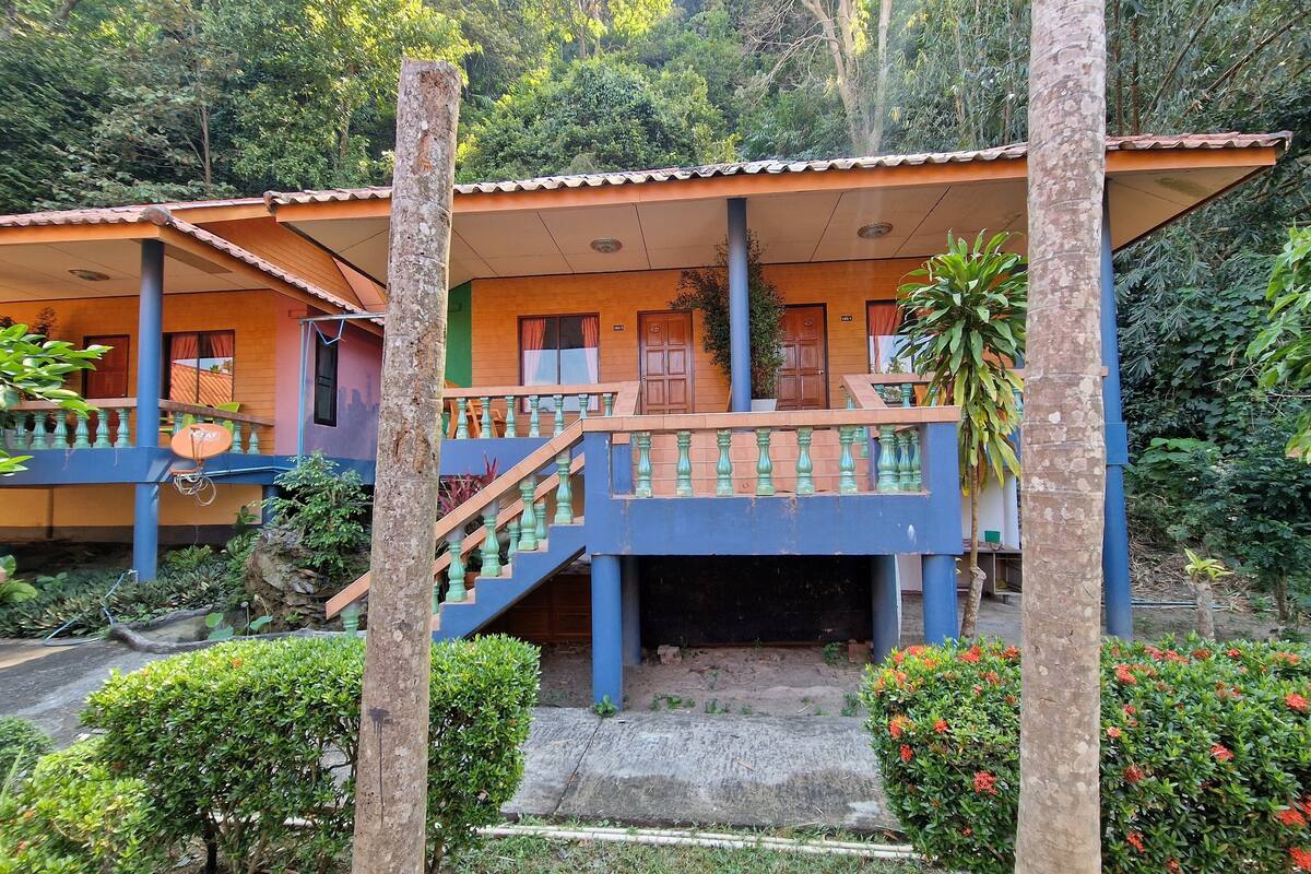 Comfort Bungalow, 1 Queen Bed, Resort View, Mountainside | Terrace/patio