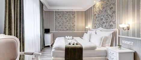 Minibar, desk, blackout curtains, soundproofing