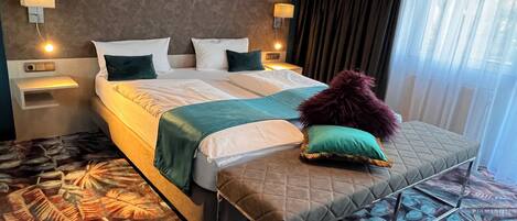 1 habitación y ropa de cama de alta calidad