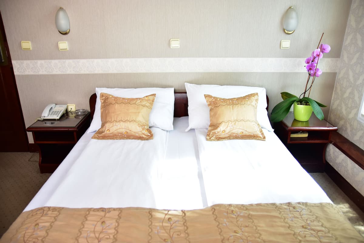 economy double room | 1 bedroom, minibar, in-room safe, desk