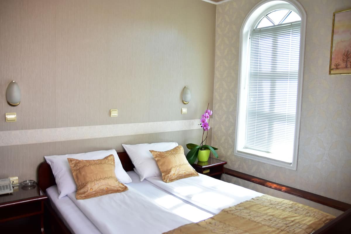 economy double room | 1 bedroom, minibar, in-room safe, desk
