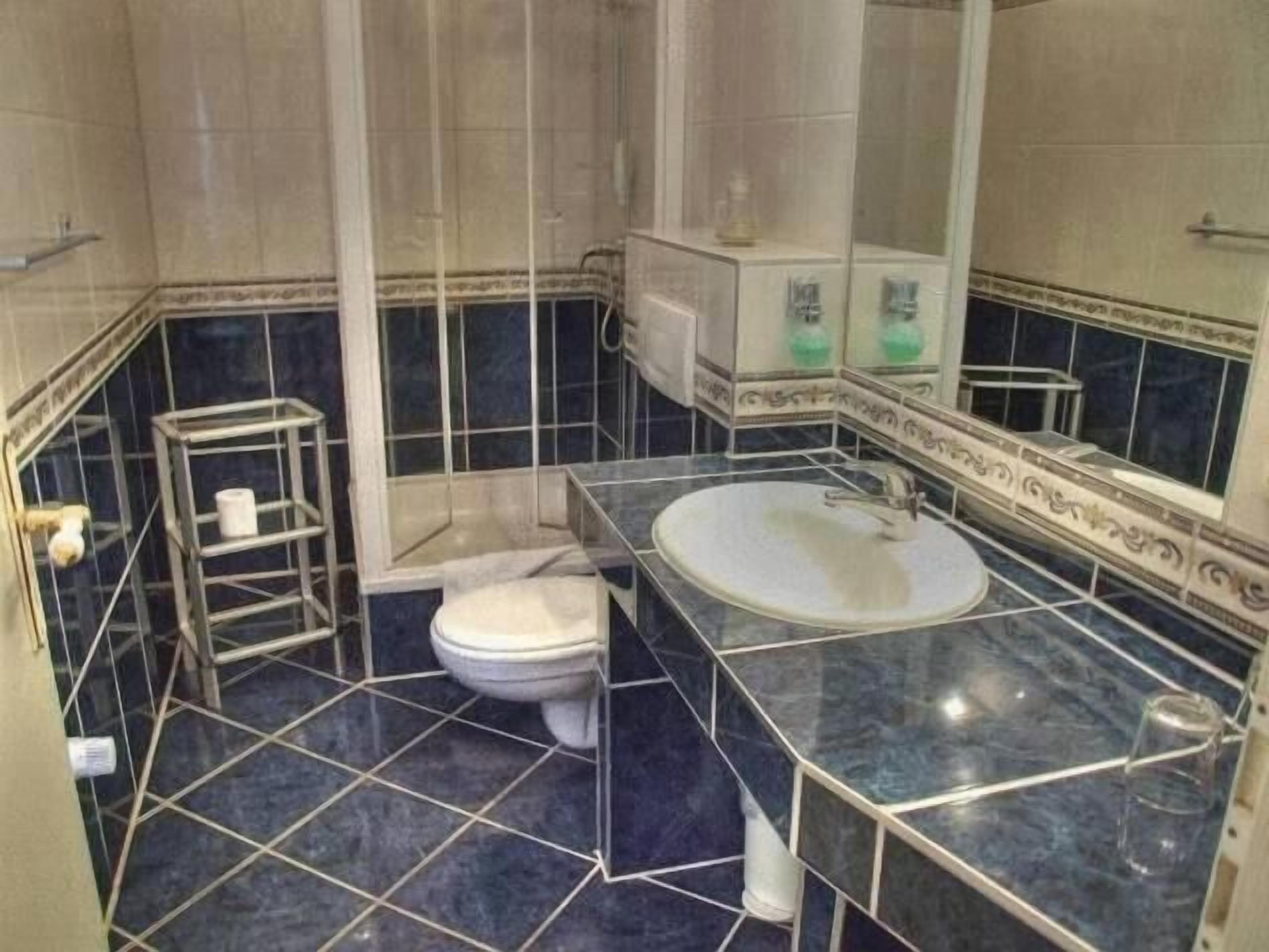 free toiletries, hair dryer, towels