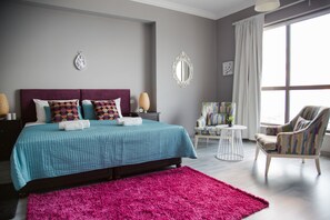 Luxury-Maisonette, 4 Schlafzimmer, Stadtblick | 1 Schlafzimmer, individuell dekoriert, individuell eingerichtet