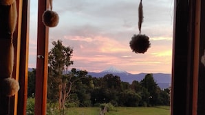 View from property - Yurt in Puyehue with Volcano Views (Puyehue)