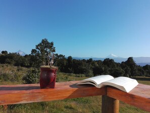 View from property - Yurt in Puyehue with Volcano Views (Puyehue)