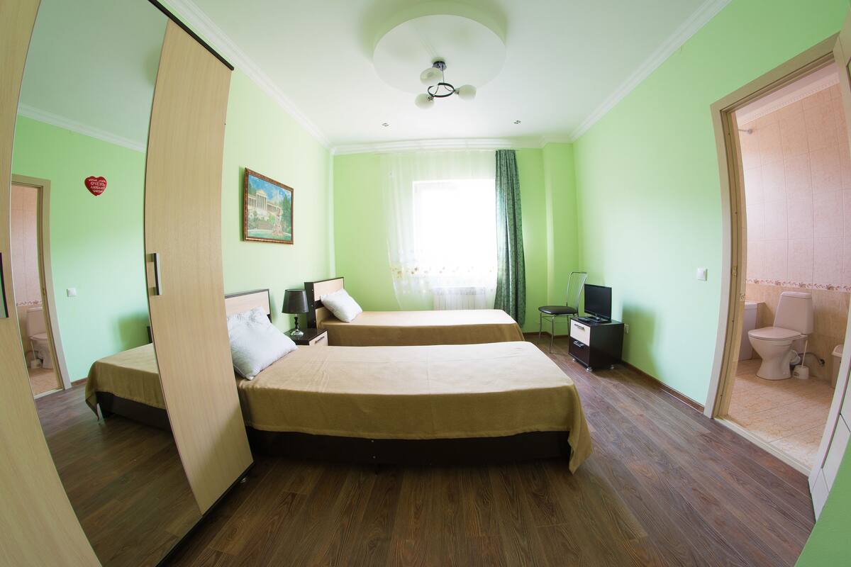 Habitación estándar con 2 camas individuales, 2 camas individuales | Ropa de cama de alta calidad y escritorio