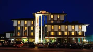 Front of property – evening/night